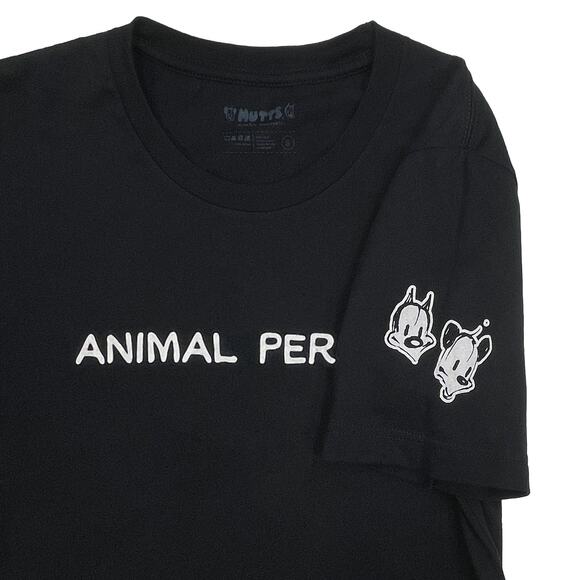 Mutts Animal Person Short Sleeve Tee Sz S $32 Black Cotton T-Shirt Mooch & Earl - Picture 6 of 8
